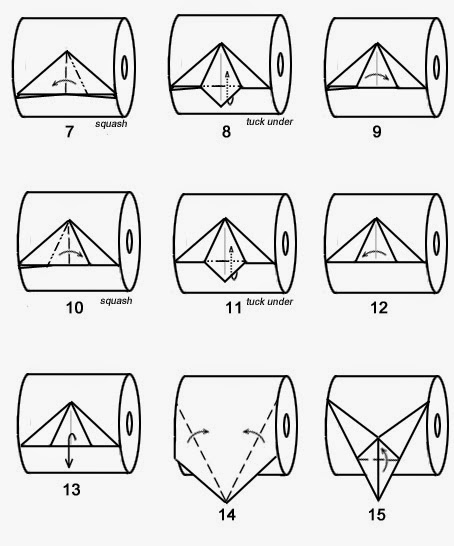 Оригами "Ёлка" из туалетной бумаги