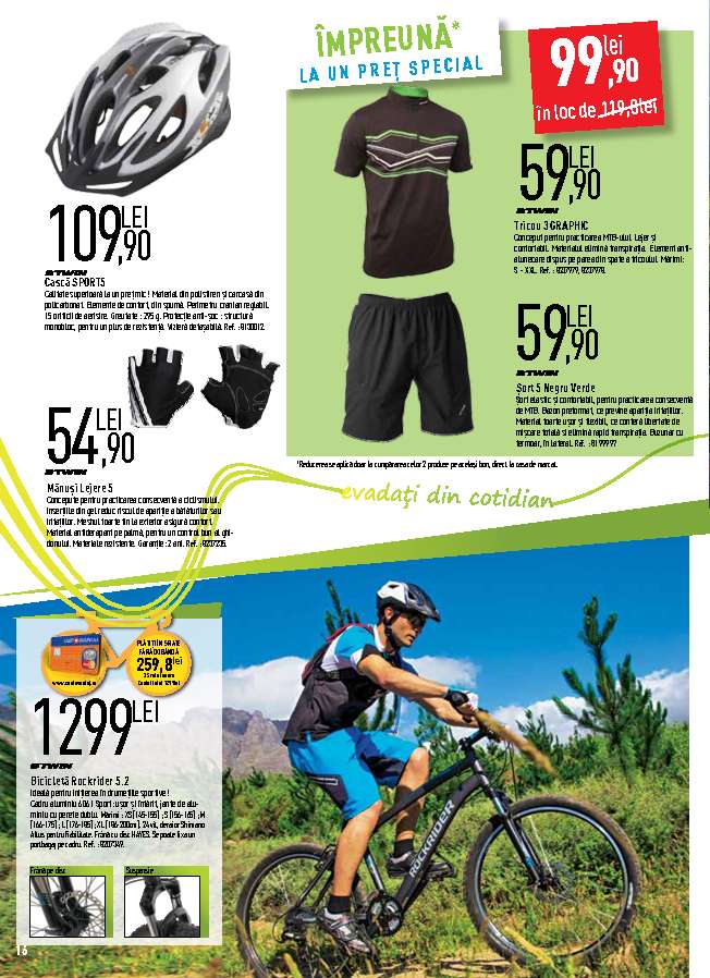 Catalog oferte si promotii Catalog biciclete Decathlon Iasi martie