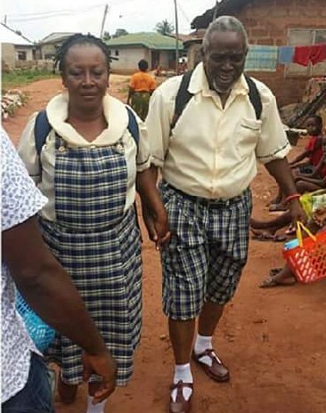 Patience Ozonkwor and Olu Jacobs go back to school! - Naija News Olofofo