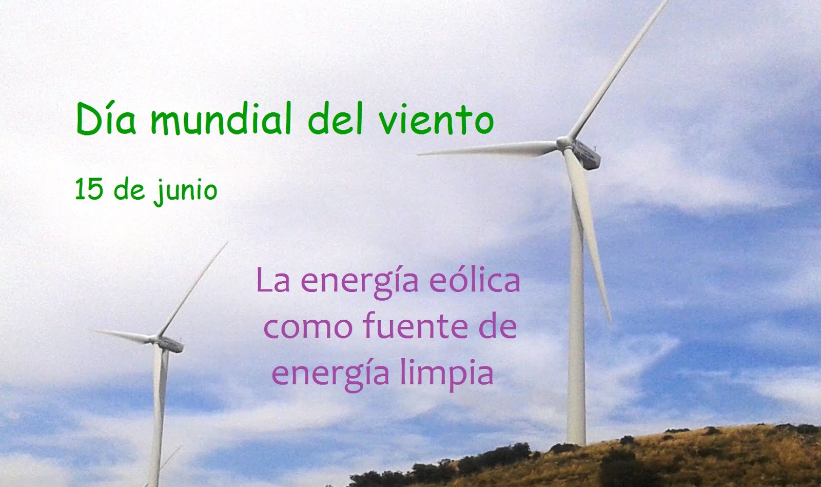 15 de junio - Día mundial del viento