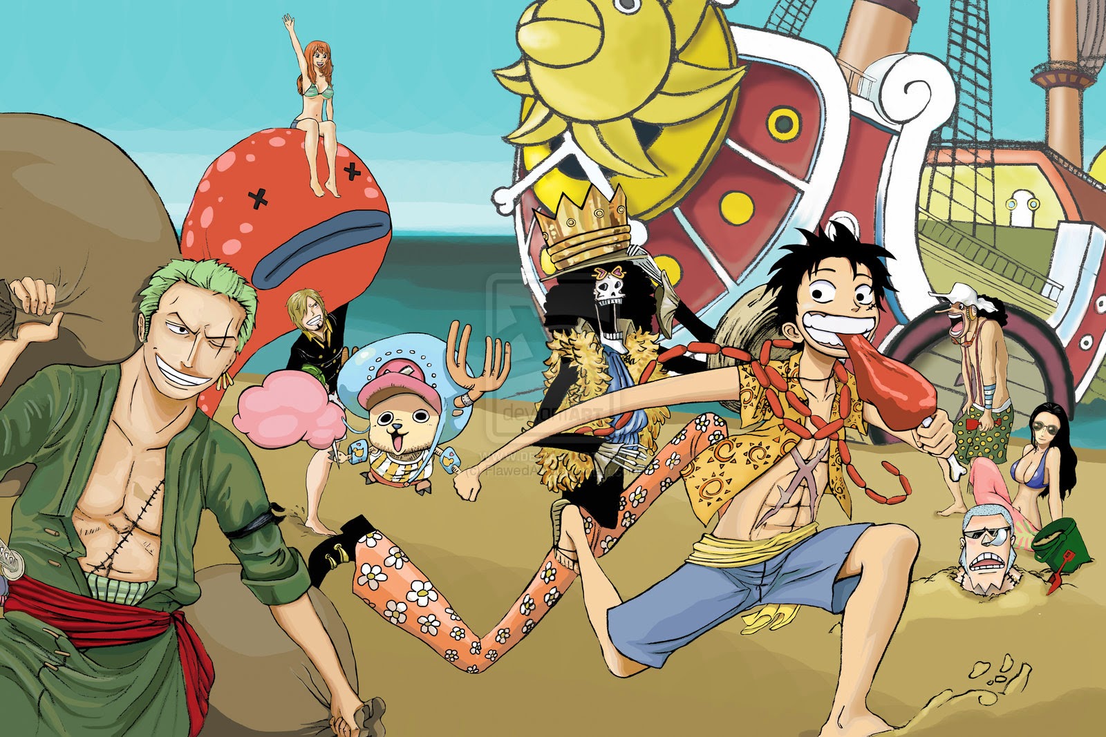 One Piece 3d2y Meet Have Fun Wallpaper Hd Wallpaper Hd