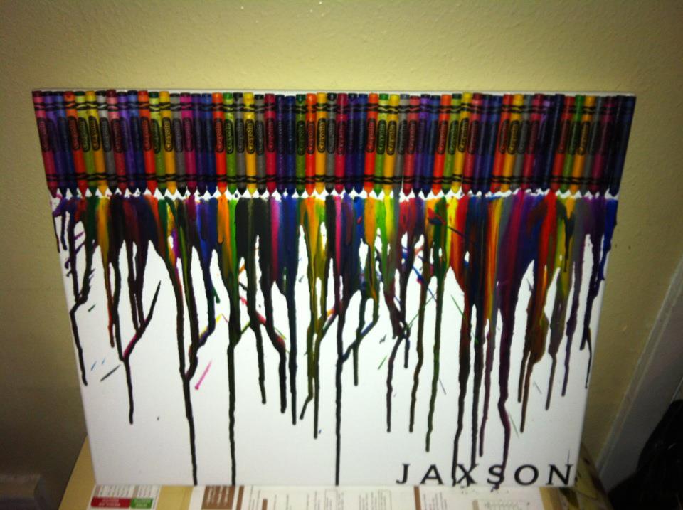 My Creative Way Melted Crayon Art with Kids Names. TIPs to DIY