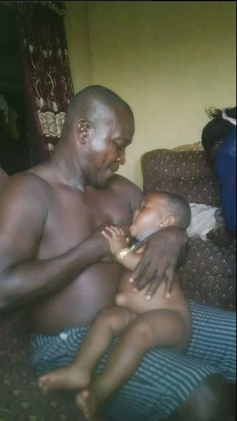 What a Man was Caught Doing with His Baby Will Shock You (Photo)