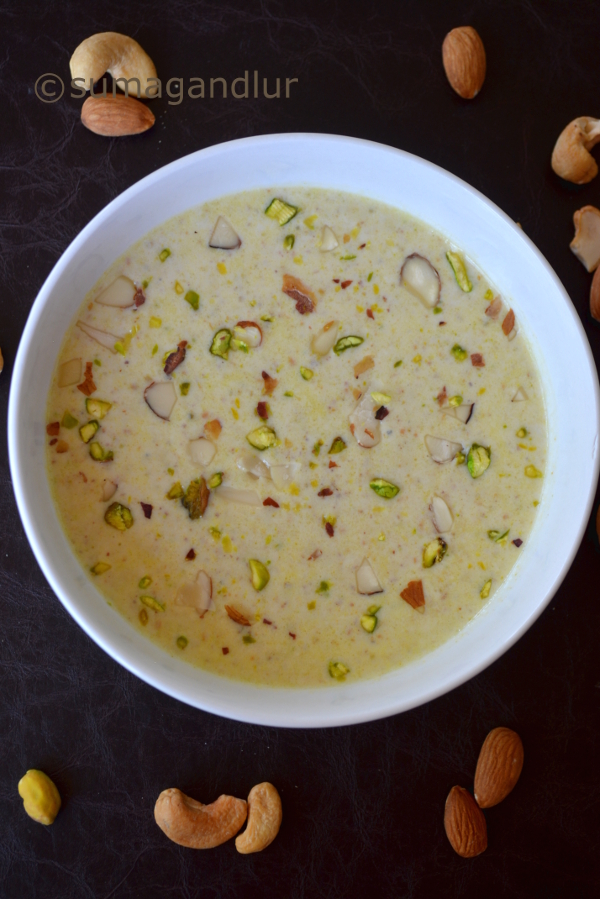 Veggie Platter Dry Fruits & Nuts Kheer