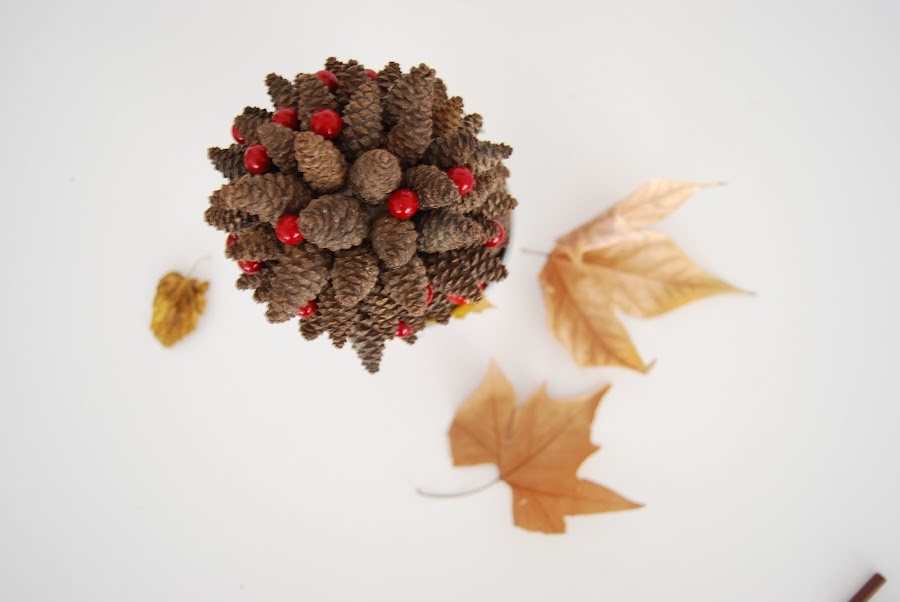 tutorial árbol de piñas para navidad