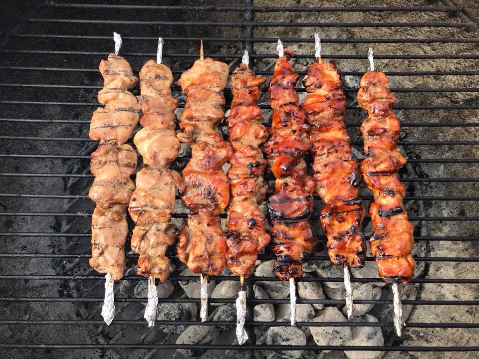 Chicken Barbecue on a Stick
