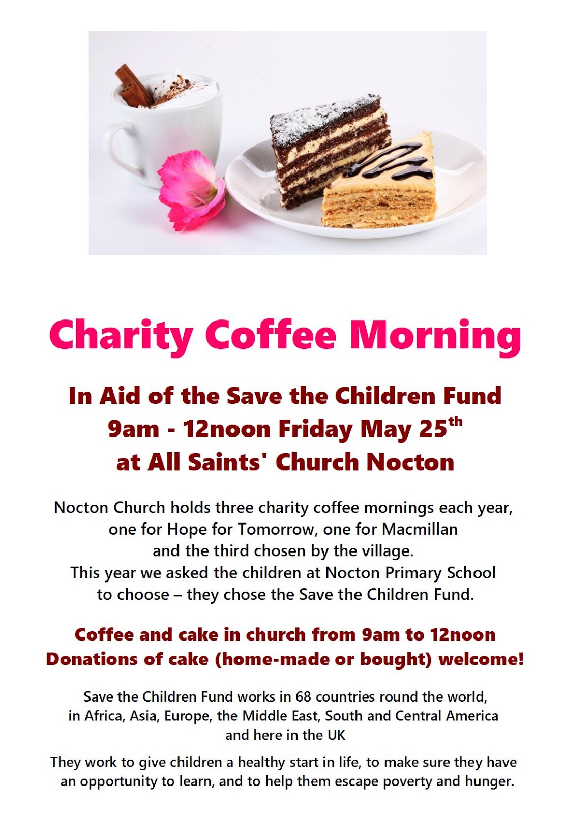 Nocton in Lincolnshire All Saints Church coffee morning