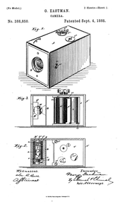 kamera George Eastman Film gulung. George Eastman patent no.388,850 kamera George Eastman Film gulung. George Eastman patent no.388,850