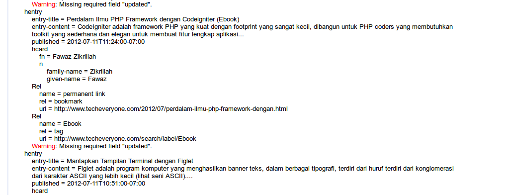 Missing required fields. Missing required fields