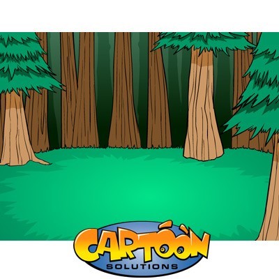 Kriepiek Pueduez Design Hutan Cartoon Gambar