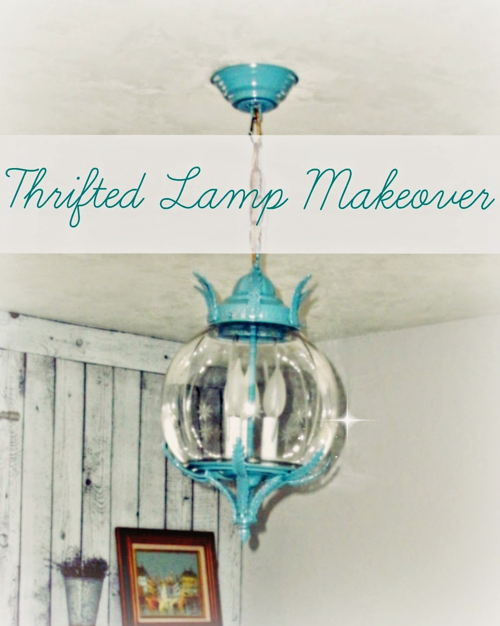 Replacing a boob light with a vintage pendant light