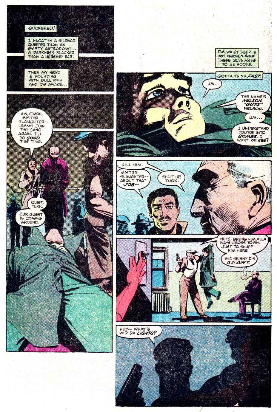 Daredevil #185 bronze age marvel comic book page art by Frank Miller
