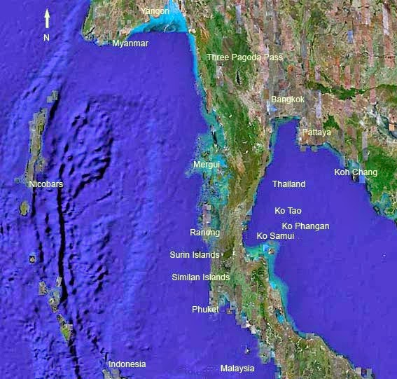 Andaman Sea Map 