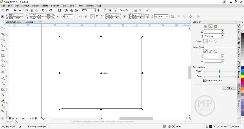 Gambar Tool Pattern Pada Corel Draw | membuat gradasi warna menggunakan interactive fill tool Gambar Tool Pattern Pada Corel Draw | membuat gradasi warna menggunakan interactive fill tool