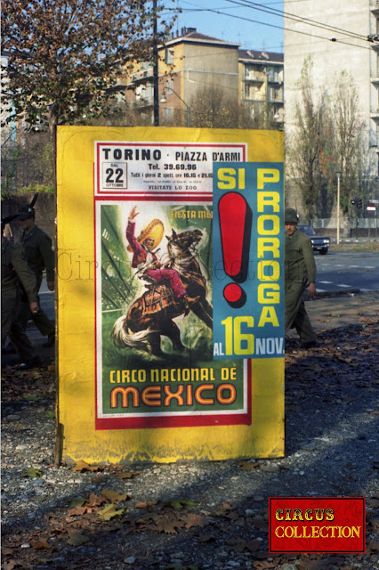 Affiche du Circo Nacional de Mexico  1971 famille Togni