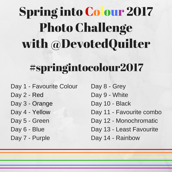 Spring into Colour Photo Challenge | DevotedQuilter.blogspot.com
