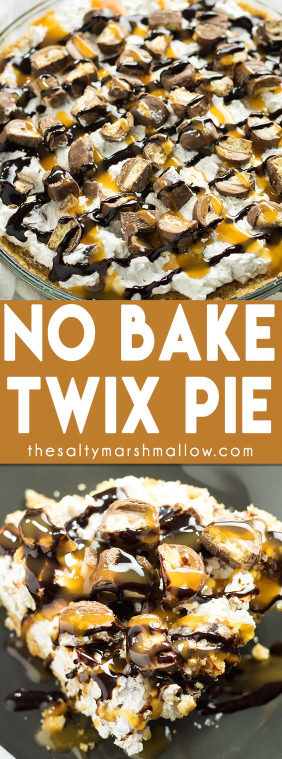 NO BAKE TWIX PIE #nobake #twix #pie #dessert #dessertrecipes #easydessertrecipes NO BAKE TWIX PIE #nobake #twix #pie #dessert #dessertrecipes #easydessertrecipes