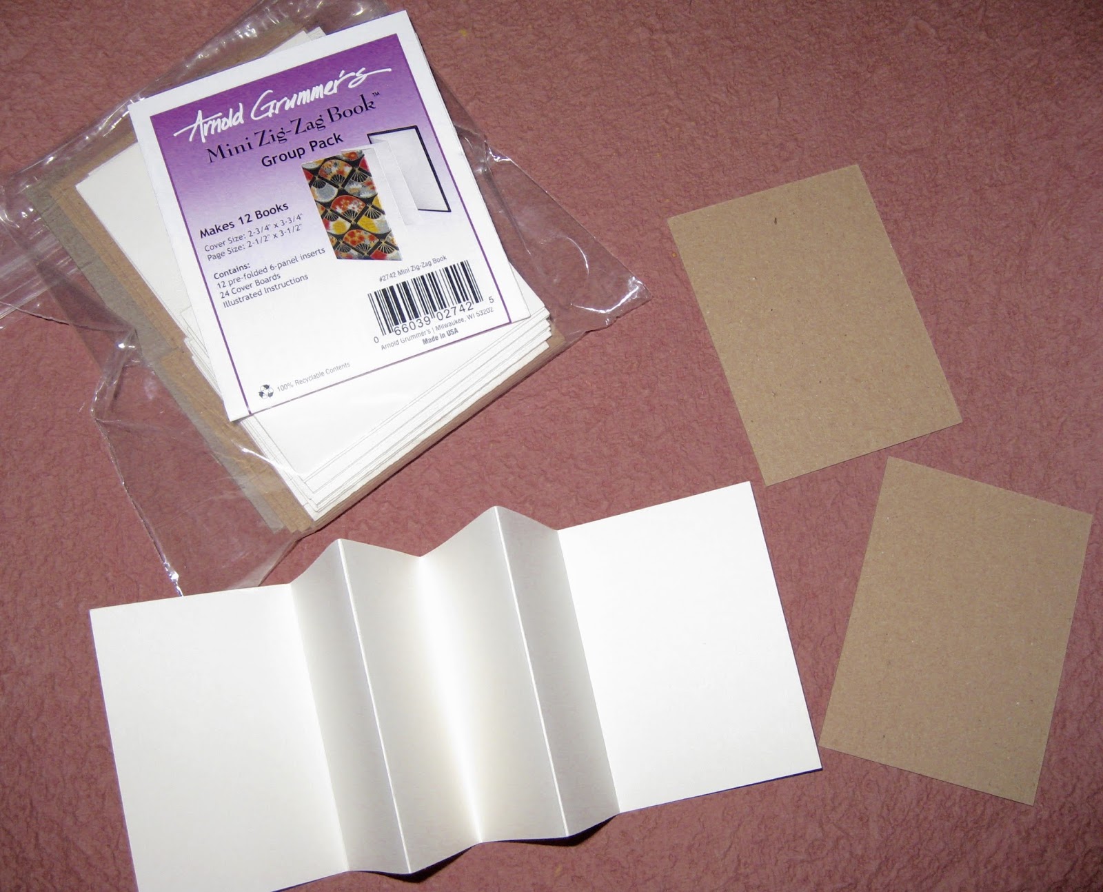 Arnold Grummer's Papermaking: Window Zig Zag Book
