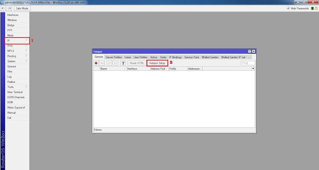 Hotspot setup mikrotik