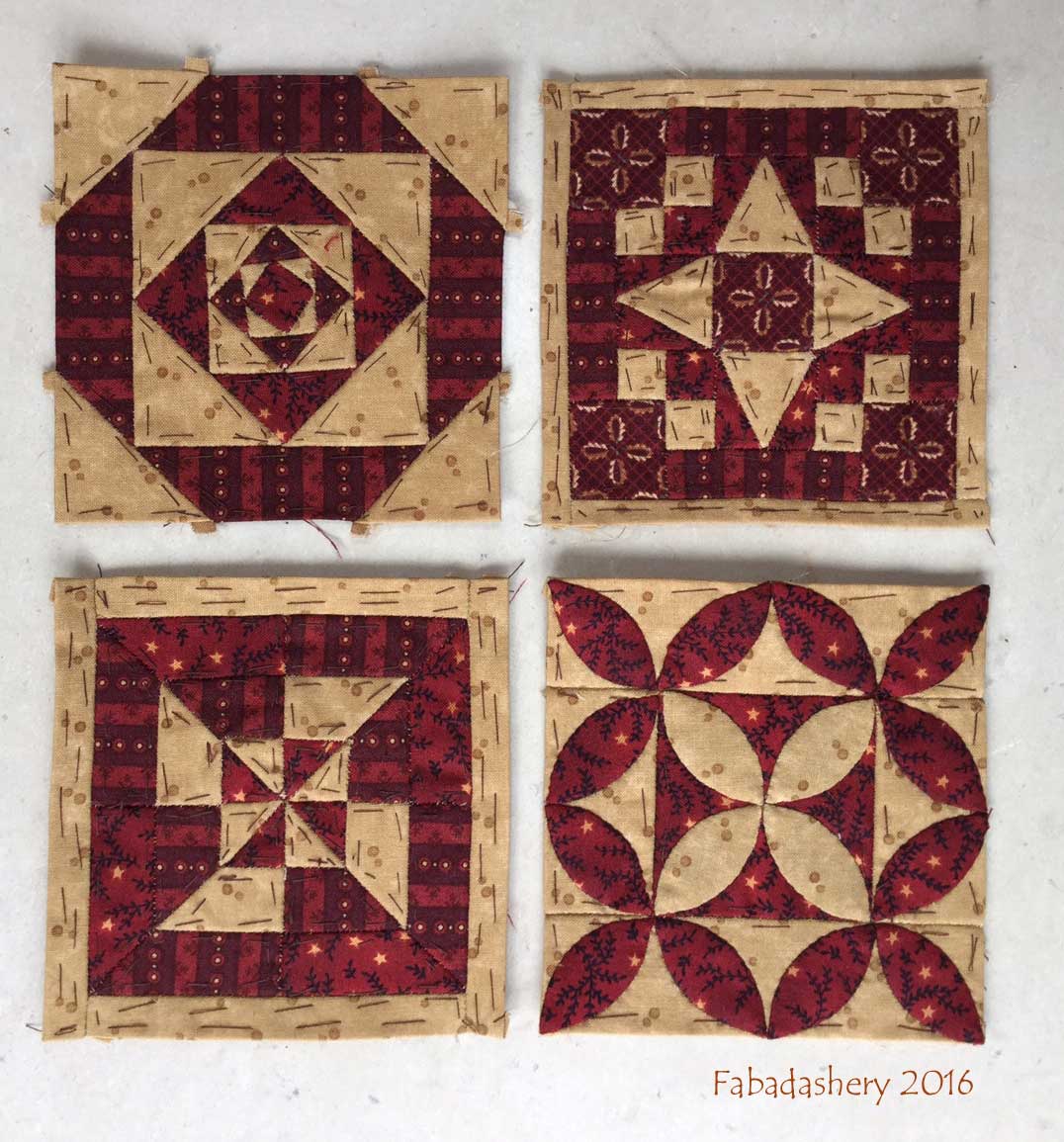 Fabadashery Dear Jane Quilt Draw 38 Border Triangles TR3, TR11