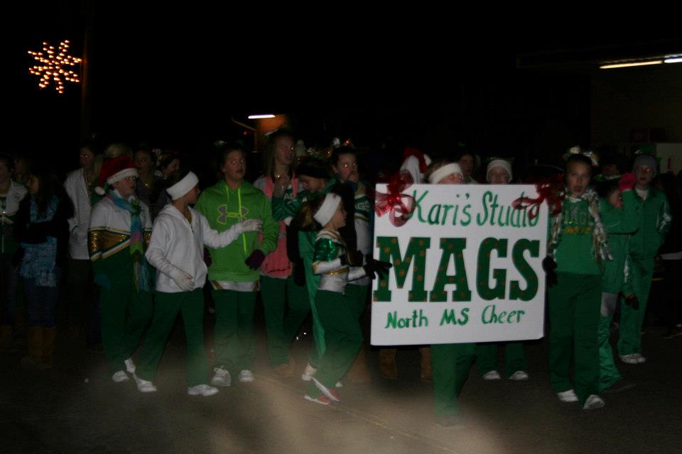 { all six of us } { Saltillo Christmas Parade }