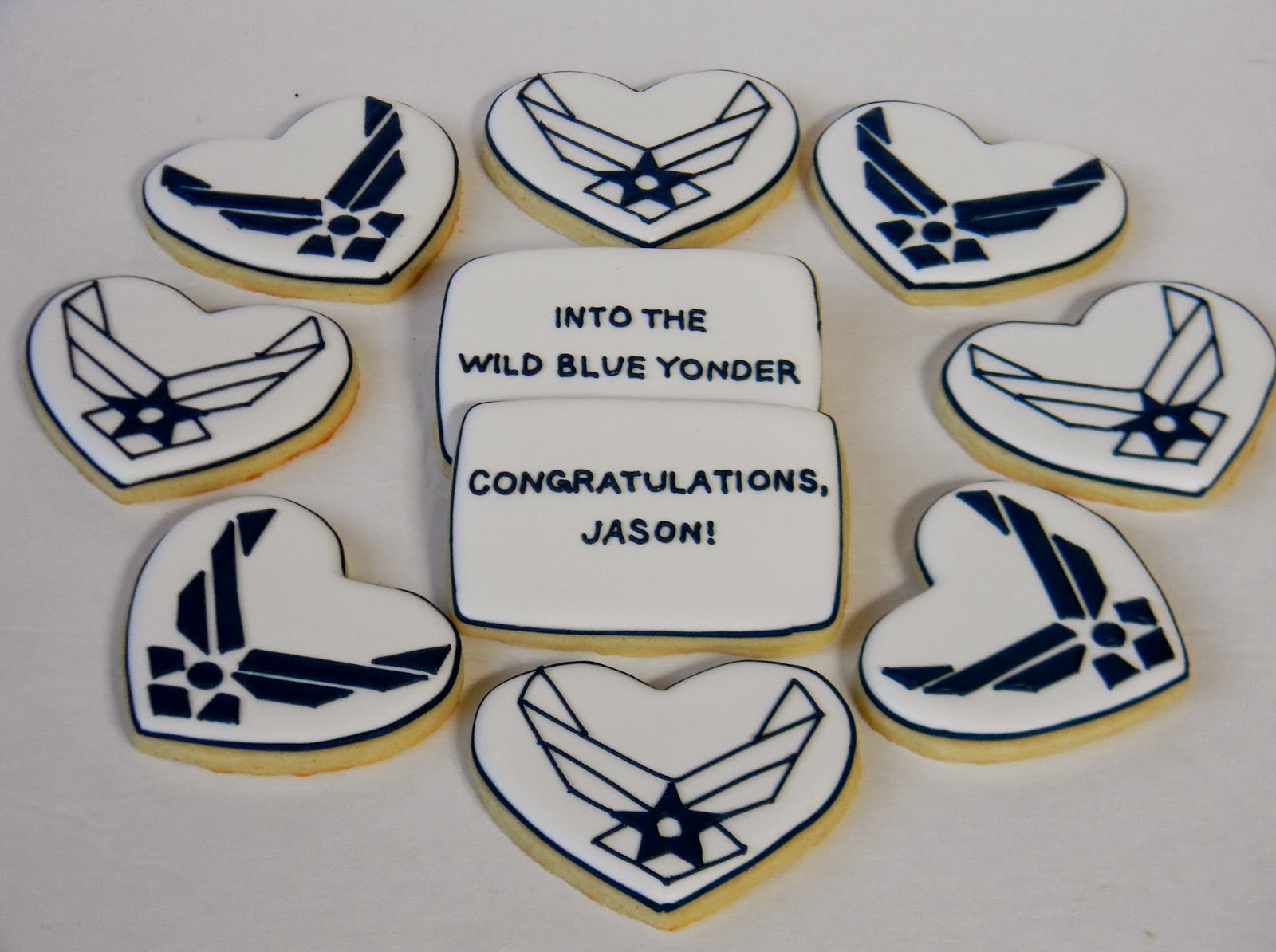 Sweet Melissa's Cookies Happy Veterans Day Air Force Cookies