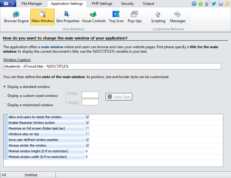 ExeOutput for PHP free version download for PC