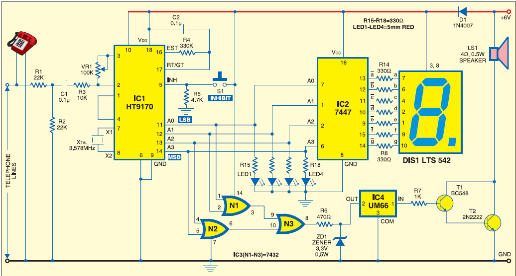 Ht9170 Dtmf Decoder Circuit Diagram – YQURTR