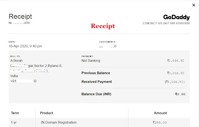 Godaddy Account not Showing Net Banking, Debit Cards, Wallets and UPI Payment options for India