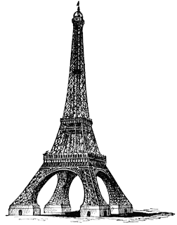Paris Eiffel Tower Cartoon | free download wallpaper