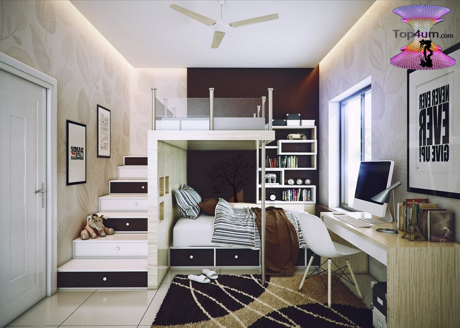 اشيك ديكورات غرف نوم اطفال اولاد وبنات مشتركة👧🏻🧑🏻 cool shared kids room