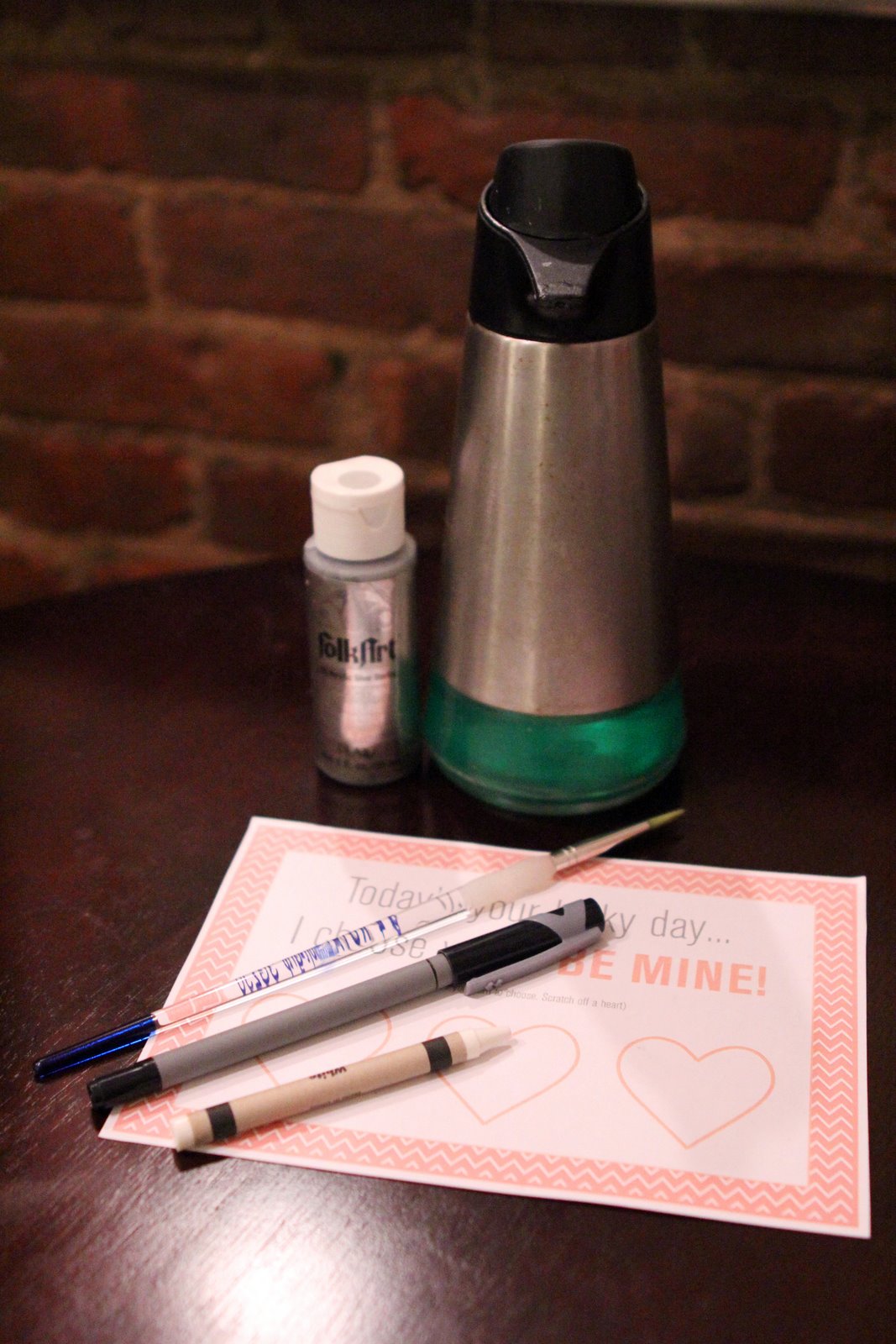eat;pray;love and be creative: DIY Scratch-Off in this case Valentine Card