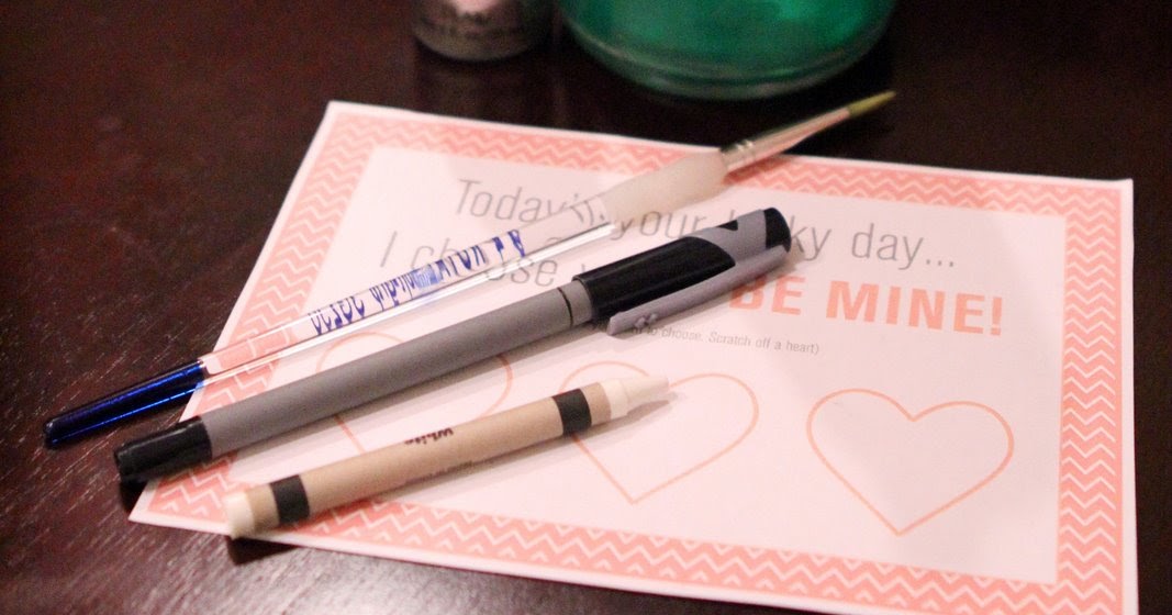 eat;pray;love and be creative: DIY Scratch-Off in this case Valentine Card