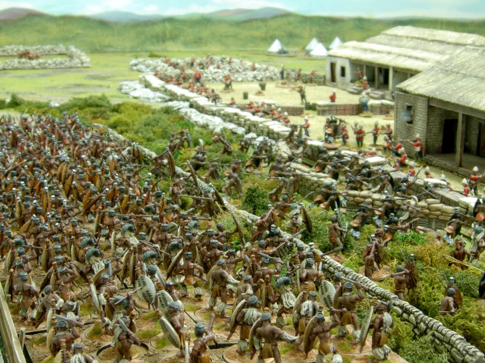 Wargaming with Silver Whistle Rorke's Drift part 3 The Main Attack.
