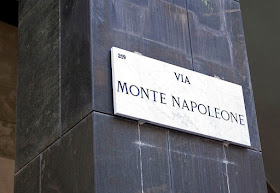 The Via Monte Napoleone is Milan's most famous street for big-name fashion houses