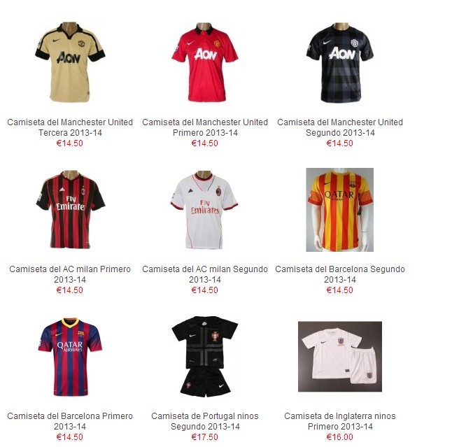 camisetas futbol baratas online en camisetasequip…