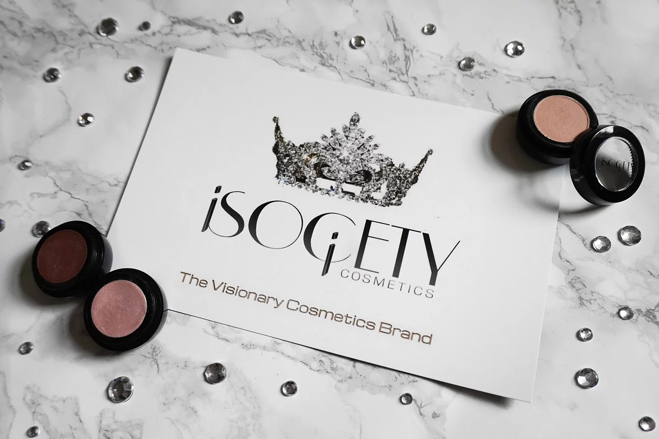 iSociety cosmetics the visionary makeup brand logo card