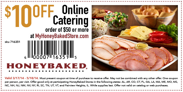 honey baked ham coupons