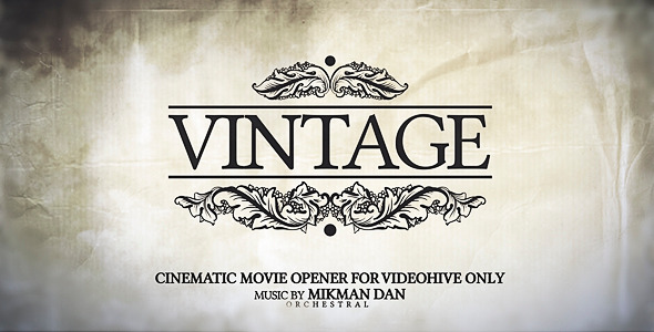 VideoHive Vintage Opener