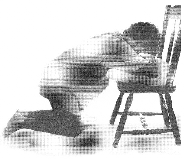 Kneeling with chair