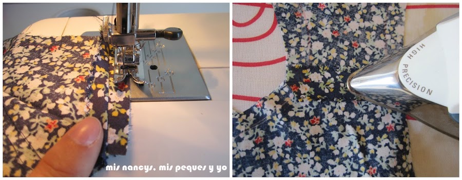 mis nancys, mis peques y yo, tutorial blusa sin mangas niña (patrón gratis), planchar costuras abiertas hombros