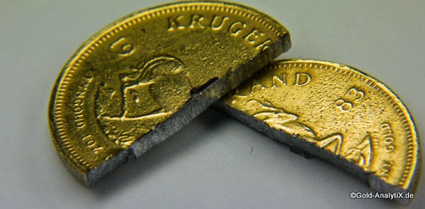 Counterfeit gold coin