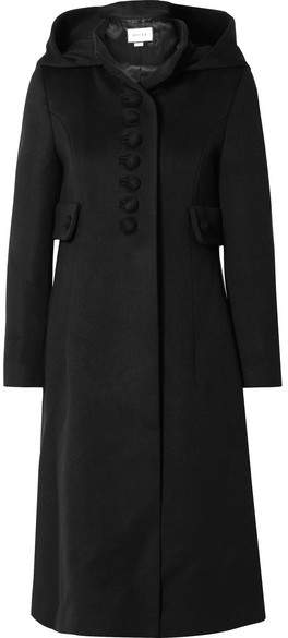 Gucci - Hooded Wool Coat – Black
