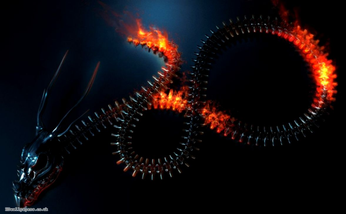 glowing red metal SNAKE Computer Wallpapers Desktop Backgrounds