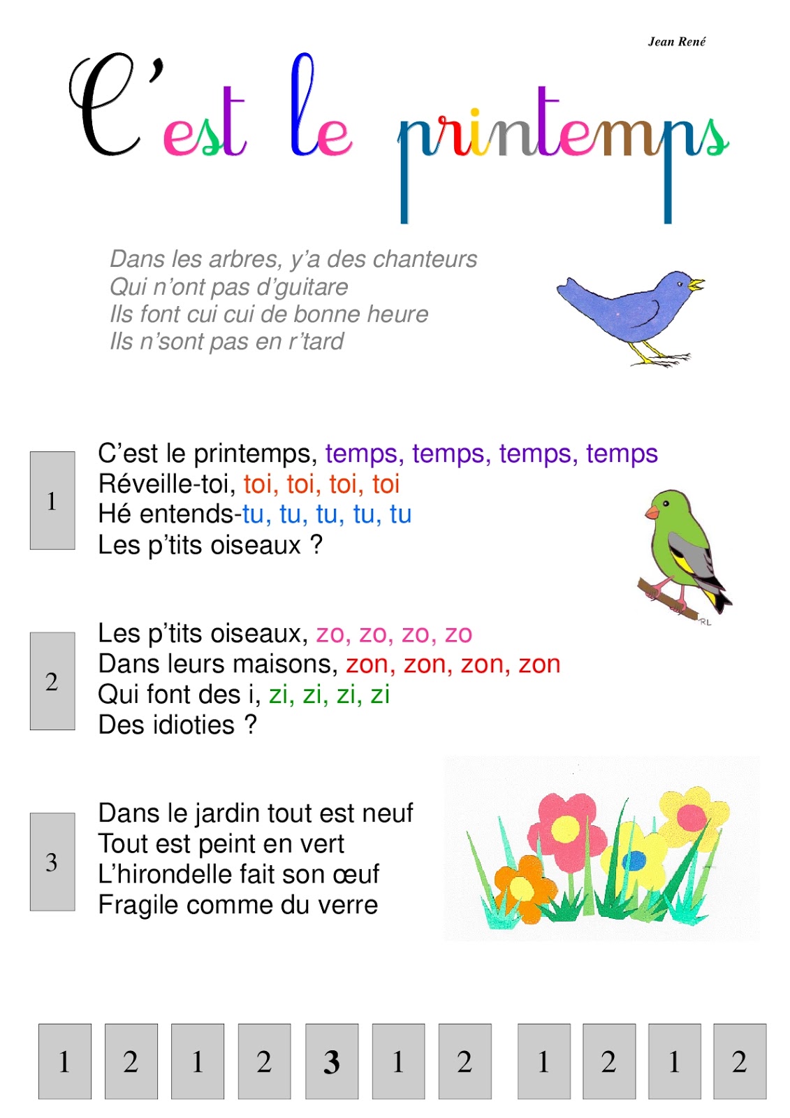 laclassedefrederique Chants et poésies laclassedefrederique Chants et poésies