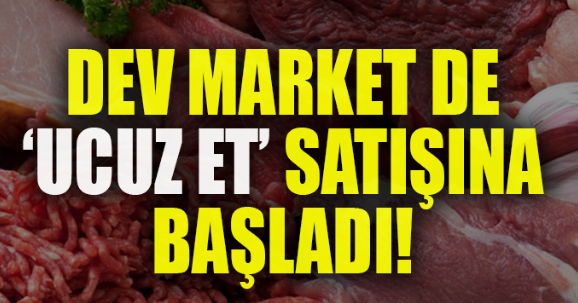 Migros�da Ucuz Kırmızı Et Satacak Perakende Kulis