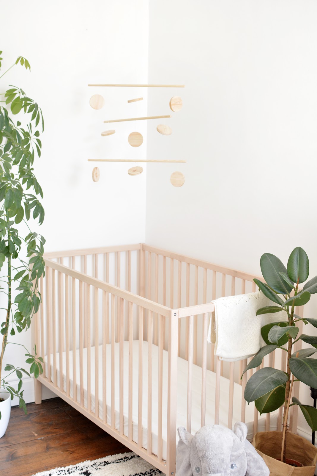 wooden baby mobile