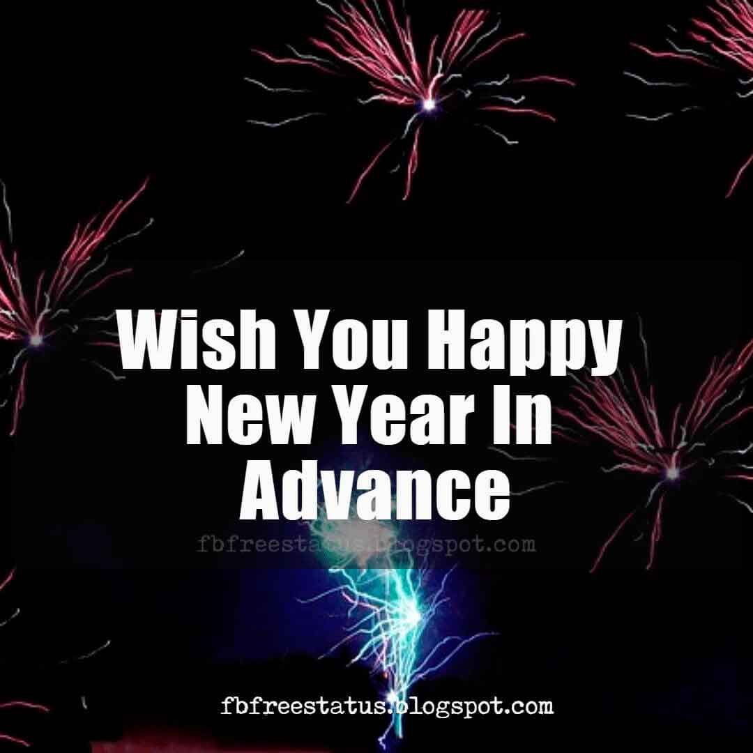 Advance Happy New Year Wishes