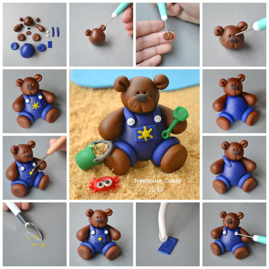Clay Work Craft Cute Clay Bear Tutorials