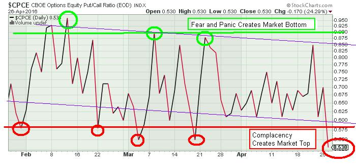 The Keystone Speculator™: CPCE Put/Call Ratio and SPX S&P 500 Daily ...